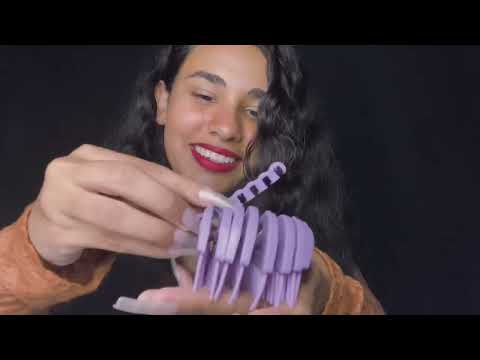 ASMR FAZENDO A SUA FINALIZAÇÃO DE CABELO + MAKE