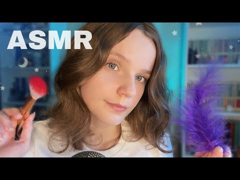ASMR brushes + mouth sounds 💓 gentle kisses (100% tingles)