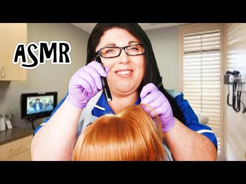 ASMR Nurse Annual Lice Check Roleplay (Real Hair, Scalp Check, Gloves, Plastic Apron, Combing)