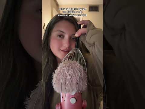 scalp massage 💆‍♀️ ASMR #asmr #tingles #mouthwhisper #visualtingle #asmrsounds #nightsweats #sleepy