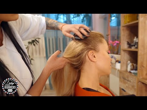 Relaxing ASMR Massage by Barber Lady Helen for Girls