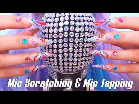 1 Hour of ASMR Mic Scratching & Tapping – Deep Sleep & Instant Tingles • Long Nails😴✨