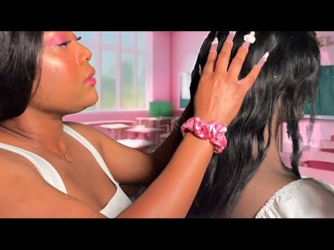 ASMR The Girl Who’s Obsessed With Hello Kitty Plays With Your Hair + Back In The Back Of Class