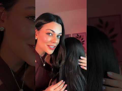 POV: mexendo no cabelo da seguidora com itens de madeira #asmr #asmrsounds #shorts