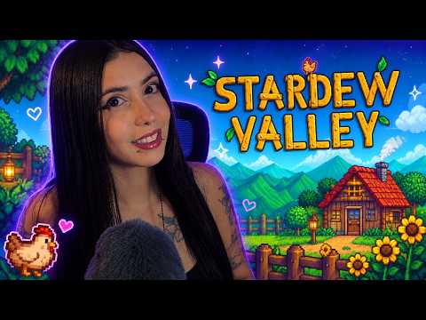 ASMR JOGANDO STARDEW VALLEY | 🌾 sons de teclado, sons de boca e sussurros 😴
