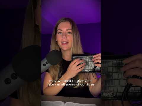 Glory to God Alone ASMR (close whispering and bag sounds) #christianasmr