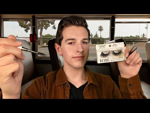 ASMR $5 Lash Extensions on the School Bus