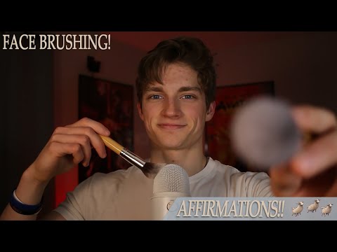 Affirmations And Face Brushing (SUPER TINGLY)