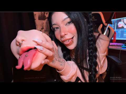 ASMR COLLAB💖ADHD FRIENDLY😝PIERCINGS ROLEPLAY😷MOUTH SOUNDS💦FABRIC SCRATC🫵W GLOVES🐙TY MRLDOLL!!🐙