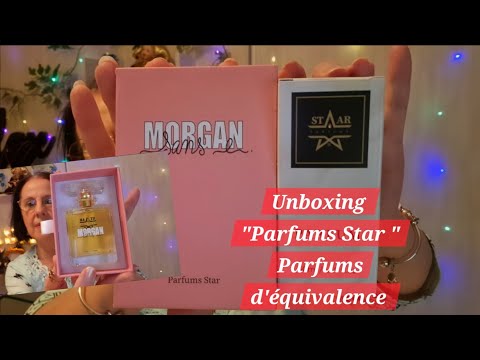 Asmr français Unboxing " Parfums Star " Parfums d'équivalence et une création unique "Morgan sans E"