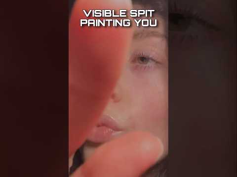 ASMR SPIT PAINTING YOU #asmr #relax #asmrspitpainting