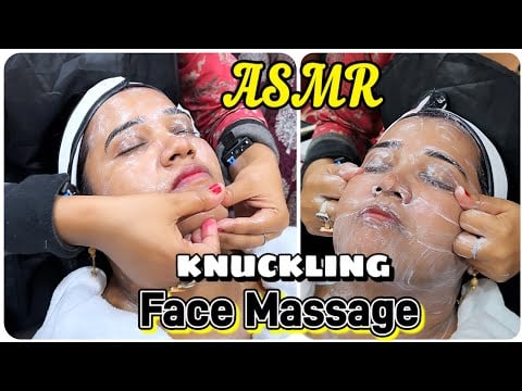 Knuckling Face Massage || Reduce Fatigue & Super Relaxation | Indian Beautician DoLL #asmr #insomnia