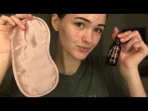 ASMR sweet friend helps you get ready for bed 😴
