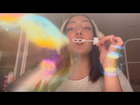 ASMR COLLAB WITH @IceBearASMR-  cozy winter face tracing & bubbles ❄️🫧 ❄️