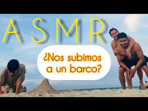 ASMR VLOG EN LA PLAYA PARTE 1 (VOZ OFF, COMBINADA)