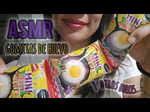 No me gusta el huevo! ASMR pruebo MiniJelly de huevito🍳y otros dulces🍭🍬