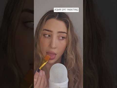 Tasting my brush for the first time #asmr