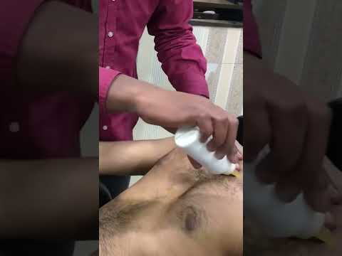 #chestmassage #chesthair #bellymassage #upperbodymassage #lahoribarber #asmrforsleep #calmvibes