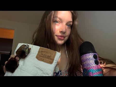 ASMR Whispered Summer clothing haul 🐚