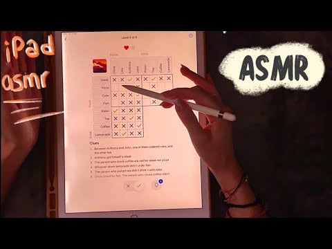 😴 iPad ASMR - Logic Riddles - Clicky Whispers