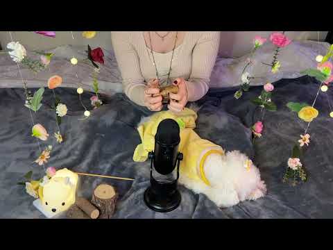 ASMR Very Tingly Wood Sounds| Scratching | Inaudible Whispers | Tingles for sleep or Studying