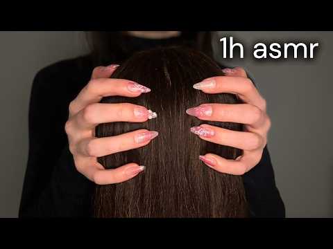 Hair Parting + Scratching (No Talking) [ASMR]