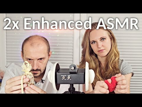 2x Enhanced ASMR. Binaural Left & Right Sounds.