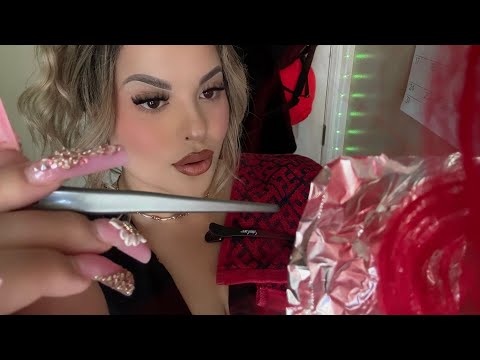 ASMR Hair Stylist RP 💇Bleach, Tone, & Styling Service (Sectioning & Foiling Tingles)