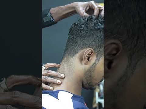 Uncle Barber Doing Super Head Massage With Neck Cracking ASMR #shorts