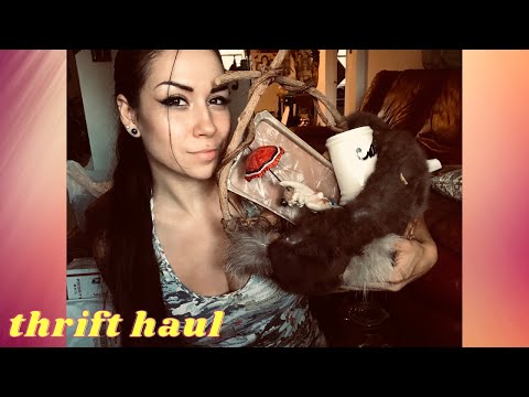 Soft spoken ASMR Florida thrift haul. Crinkling tapping chit chat