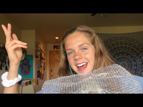 ASMR bubble wrap triggers