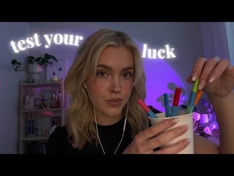 ASMR test your luck | guessing games