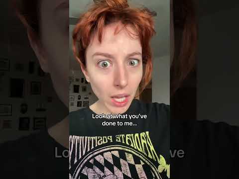 #redhead #transition #relatable #babybangs #goth