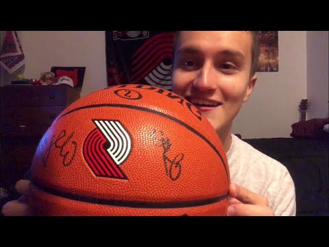 *ASMR* Signed NBA Basketball (Tapping and Whispering)