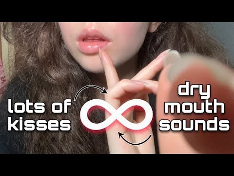 ASMR MOUTH SOUNDS FUSION | DRY MOUTH SOUNDS ♾️ KISSES