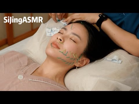 ASMR🪡 Relaxing Facial Acupuncture 