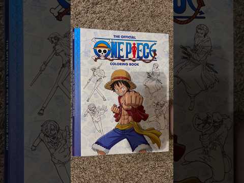 ASMR Tapping On A One Piece Coloring Book (No Talking) #ASMR #Shorts