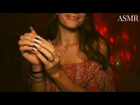 ASMR | Nail Tapping and Finger Fluttering with Ring Sounds