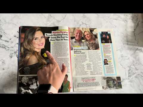 ASMR Magazine Flip Through; Paper Sounds & Whispering (custom video)