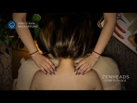 ASMR Relaxing Hair Brushing & Back Scratching Session [No Talking]