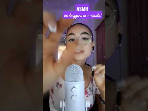 ASMR 20 TRIGGERS EN 1 MINUTO!🤯😴 | ASMR en español para dormir | #shortasmr  #asmrshorts | Pandasmr