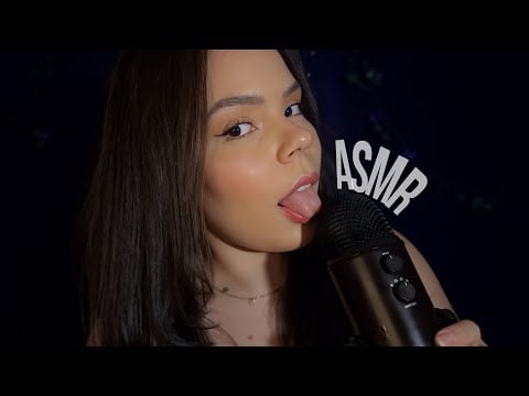 ASMR 1 HORA SONS DE BOCA SECOS E MOLHADOS (No Escurinho e Sem Palavras)