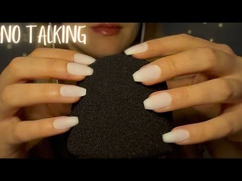 MIC SCRATCHING FOAM COVER [ASMR] No Talking for Study, Sleep, Tingles, Pomodoro