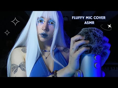 Fluffy Mic Cover Scratching ASMR | Mic Rubbing, Massaging, Rambling, Whispering