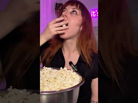 Should I do more eating videos ? #popcorn #crunching #asmr #eatingasmr