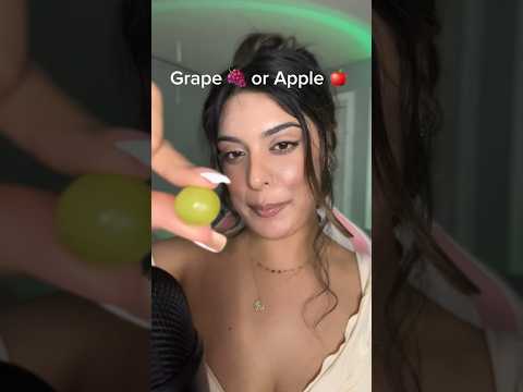 Grape 🍇 or Apple? 🍎 #asmr #mukbang