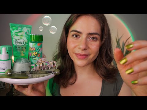 ASMR GREEN SPA TIME 🧖‍♀️💚 Sanfte Pflege & Entspannung pur