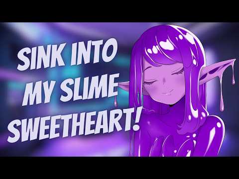 Clingy slime girl envelopes you in her cool slime [F4A] [ASMR] [Melting tingles] [Trigger heavy]