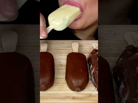 THAT FIRST BIG CRUNCHY BITE #asmr #food #chocolate