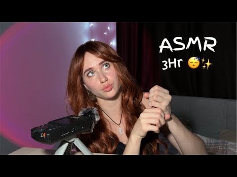 Latex Gloves, Coconut Rain, Mouth Sounds & Wet Hands ASMR 🌧️ 3 Hours 😴✨ 